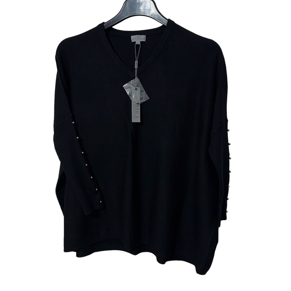 NWT Joseph A Oversized Sweater with Gold Button Detail Womens S